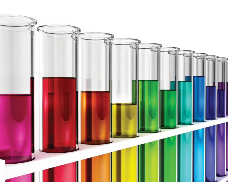 Colored Test Tubes