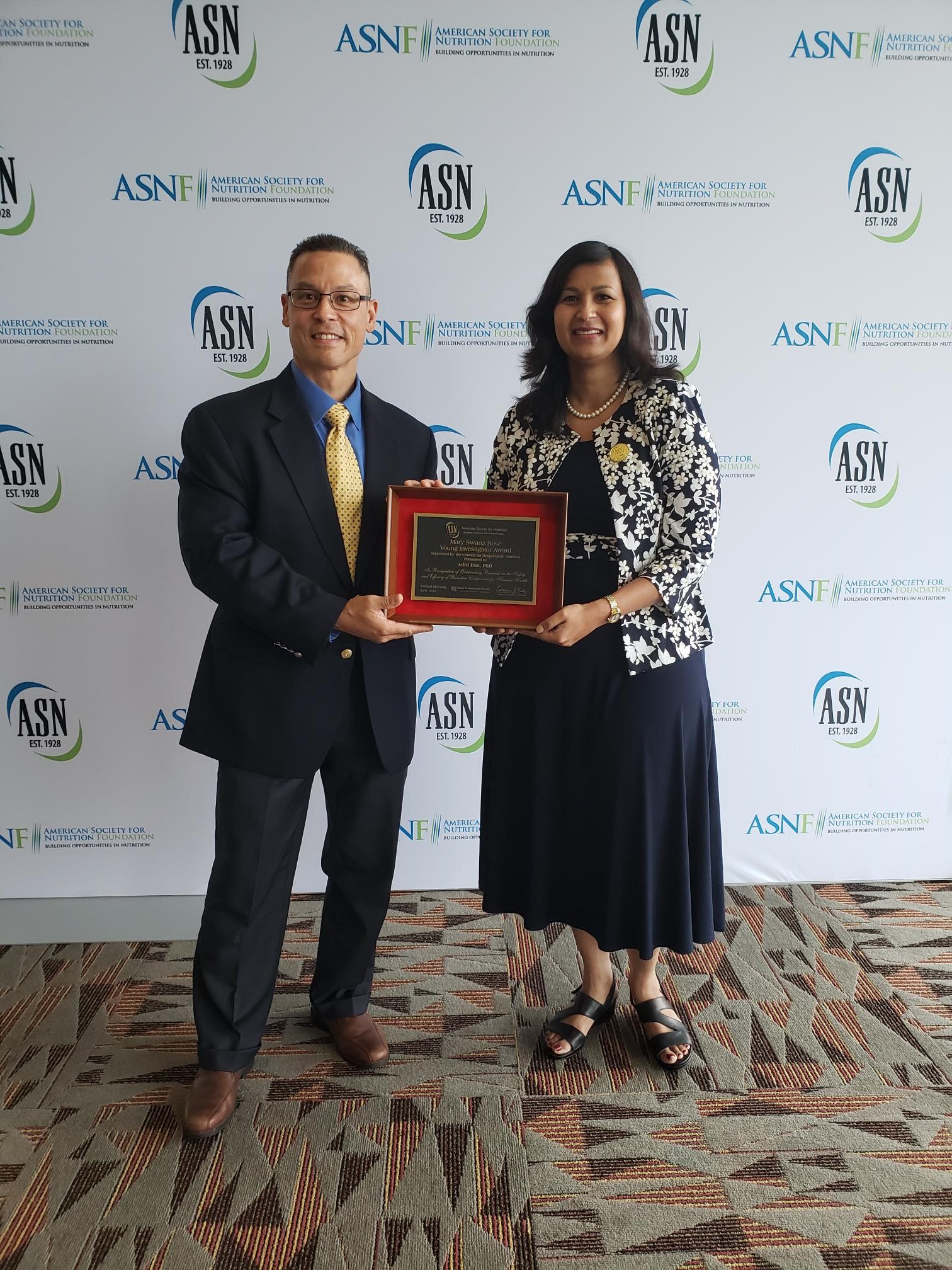 Andrew Shao and Aditi Das _ Mary Swartz Rose Award Recipient